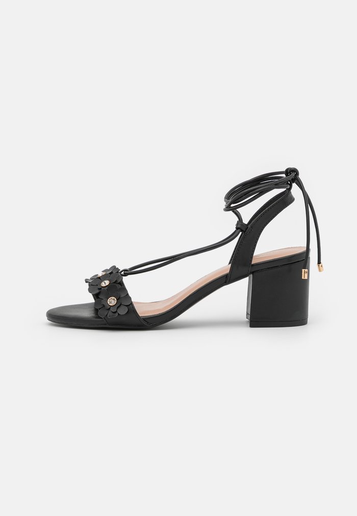 Sandales Anna Field Block heel Noir Femme | XVV-6088678